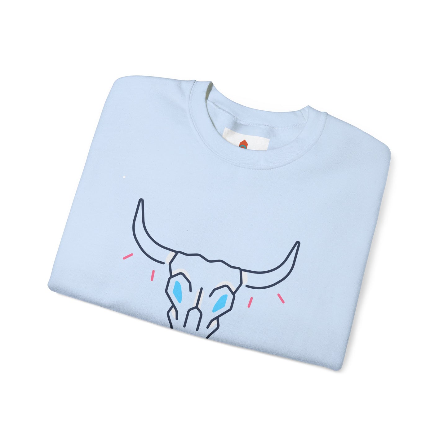 Buffalo Skull Drawing Sweatshirt