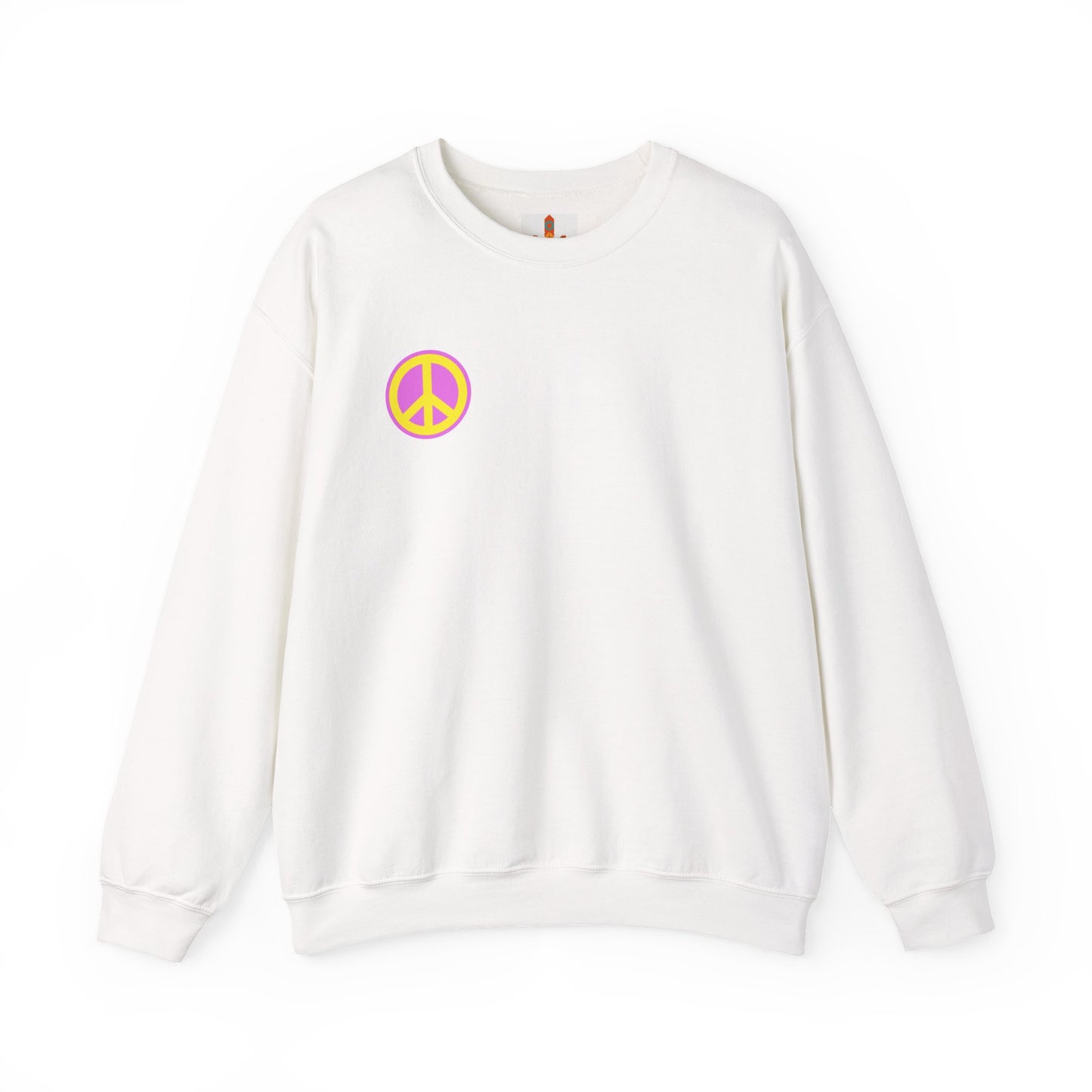 Yellow and Purple Peace Sign Sweatshirt