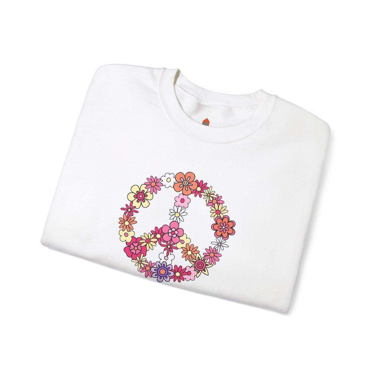 Peace Sign made from Flowers Sweatshirt