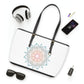 Flower Mandala Leather Shoulder Bag
