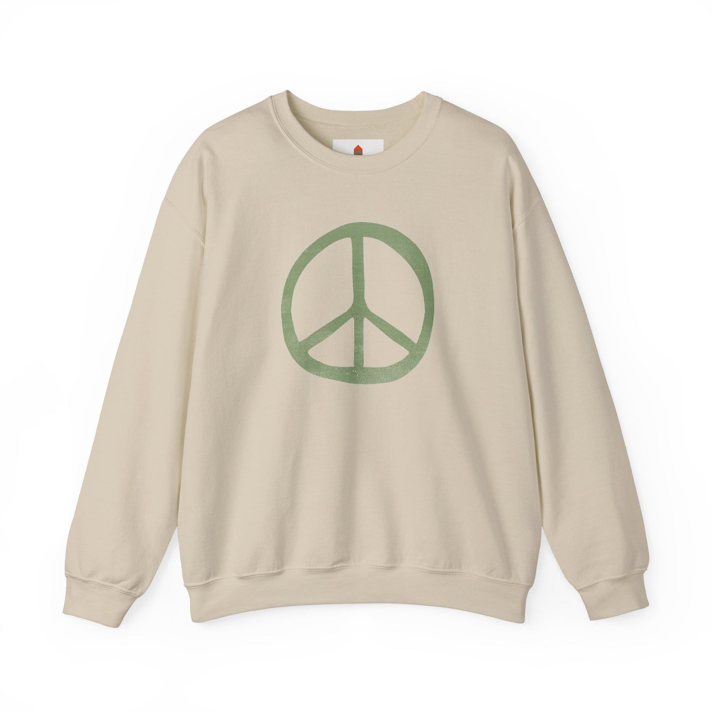 Green Peace Sign Sweatshirt