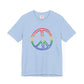 Drawing of Rainbow Peace Sign T-shirt