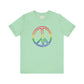 Drawing of Rainbow Peace Sign T-shirt