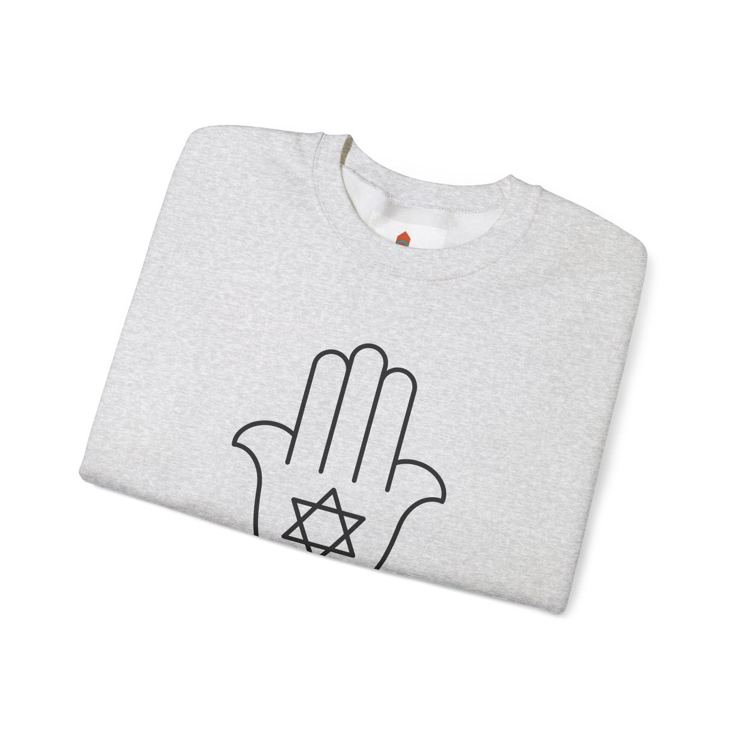 Simple Star of David in Hamsa Hand Sweatshirt