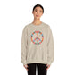 Peace Sign made of Flowers Sweatshirt