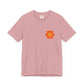 Peace Sign in Orange Flower T-shirt