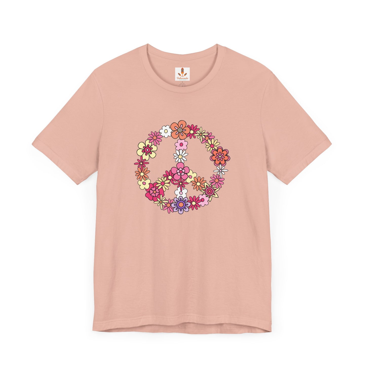 Peace Sign made from Flowers T-shirt