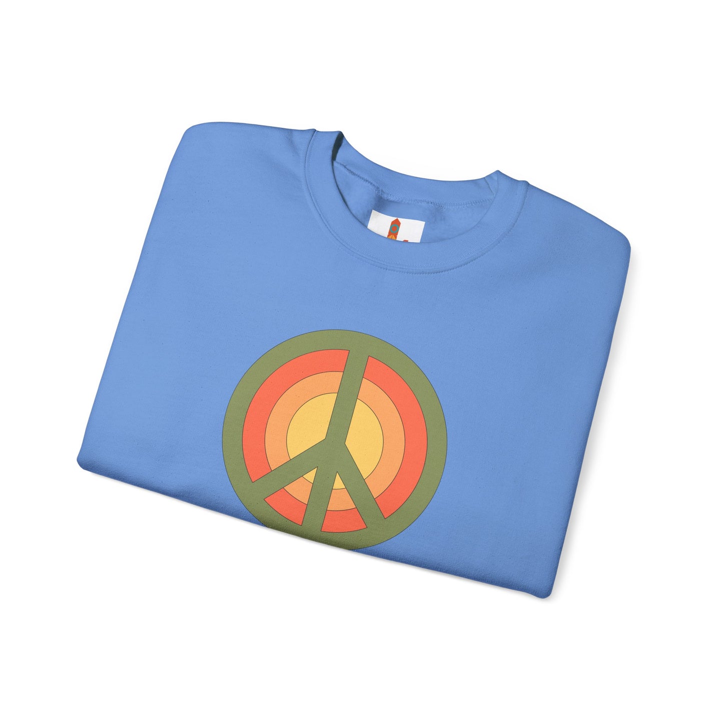 Retro Peace Sign Design Sweatshirt