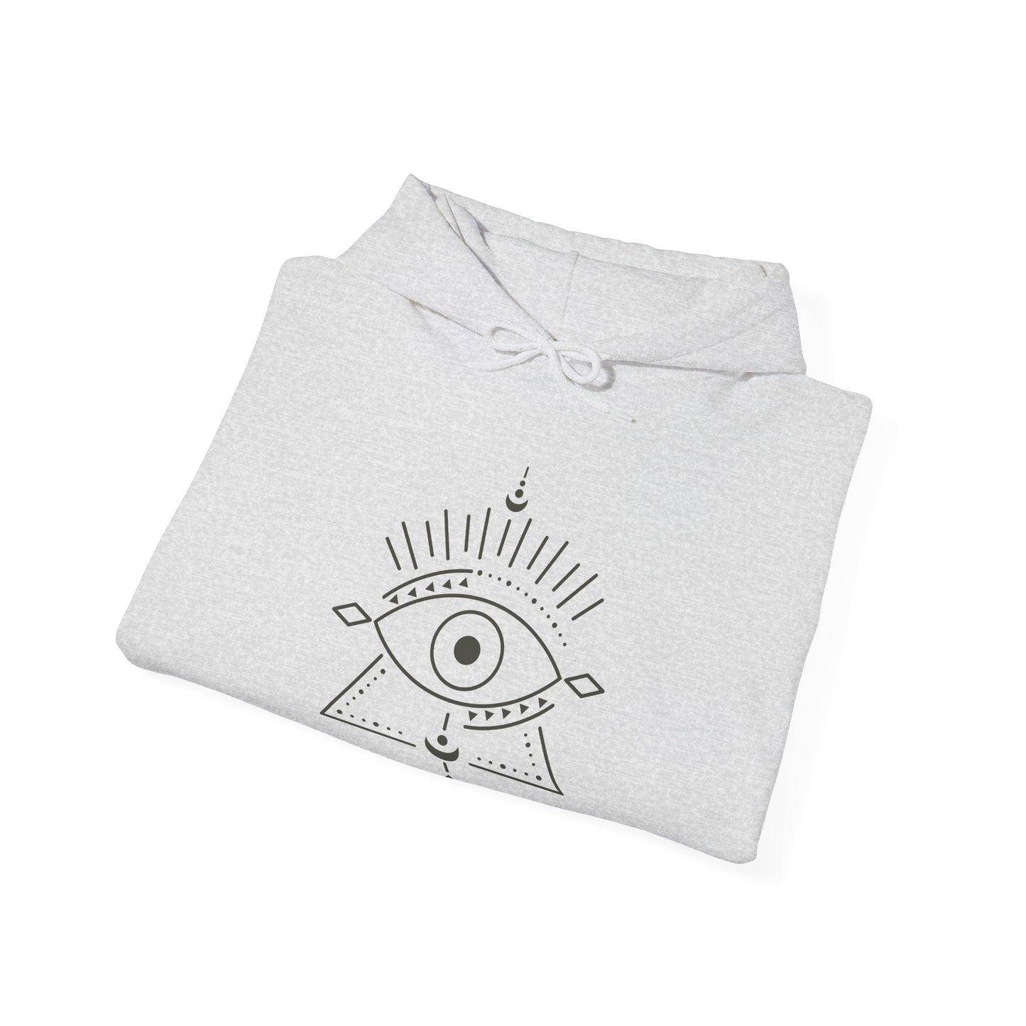 Pyramid and Evil Eye Design Hoodie