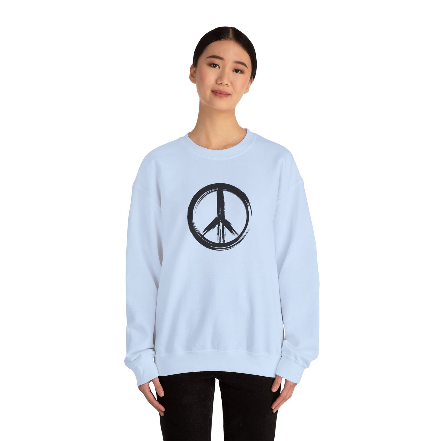 Brush Strokes Peace Sign Sweatshirt