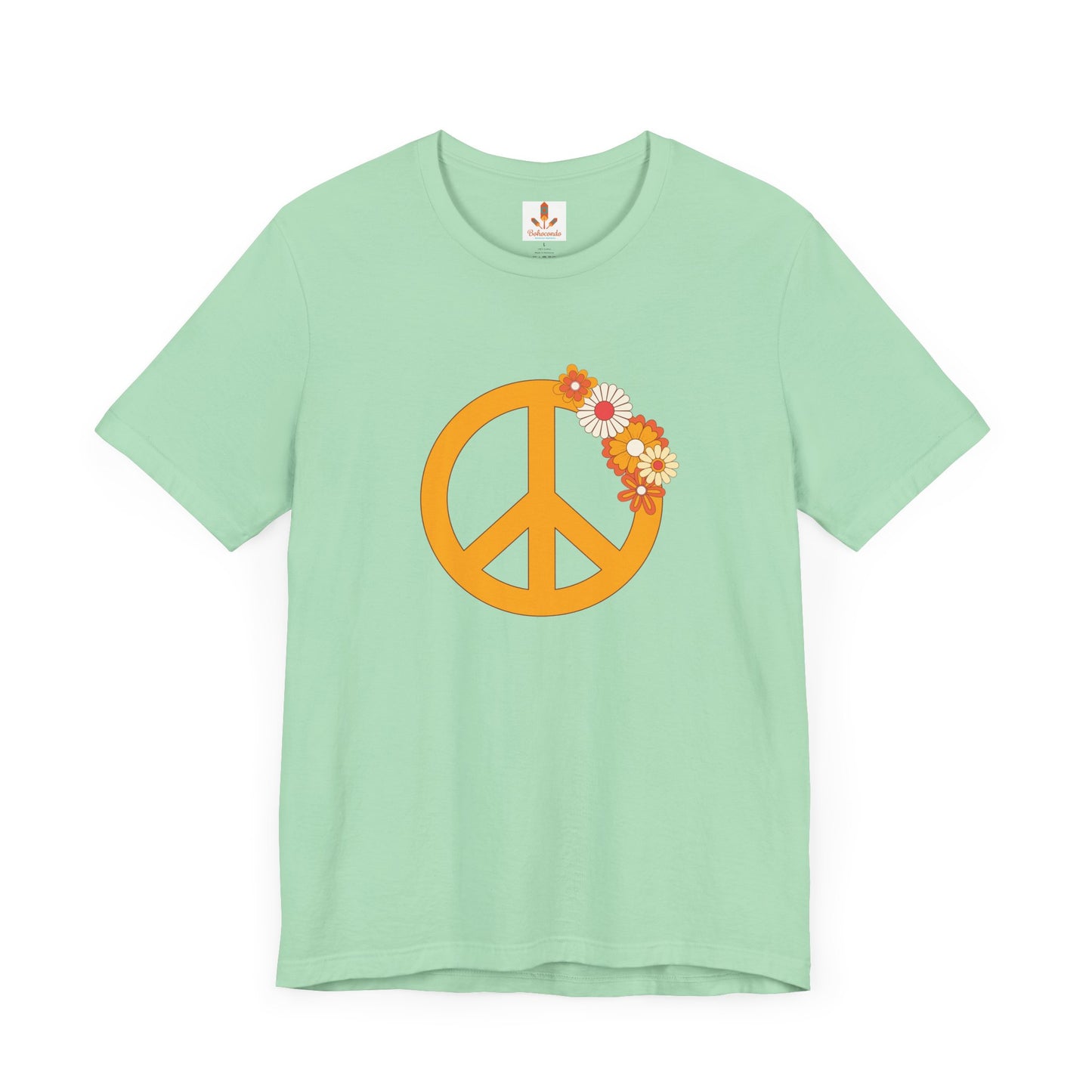 Peace Sign with Flowers T-shirt