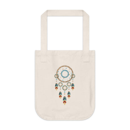Multicolored Dream Catcher Organic Canvas Tote Bag
