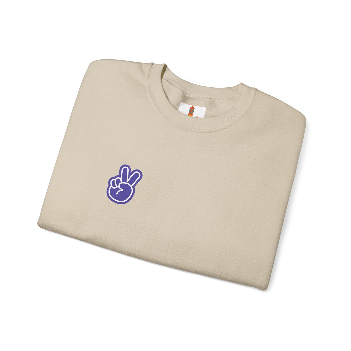 Purple Peace Hand Sign Sweatshirt