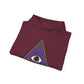 White Evil Eye and Pyramid Hoodie