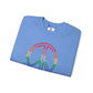 Drawing of Rainbow Peace Sign Sweatshirt