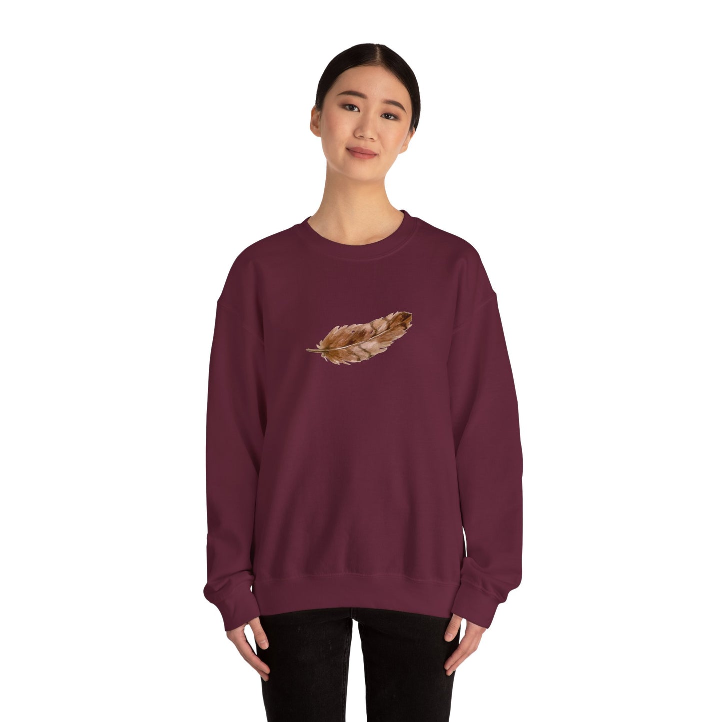 Brown Feather Sweatshirt