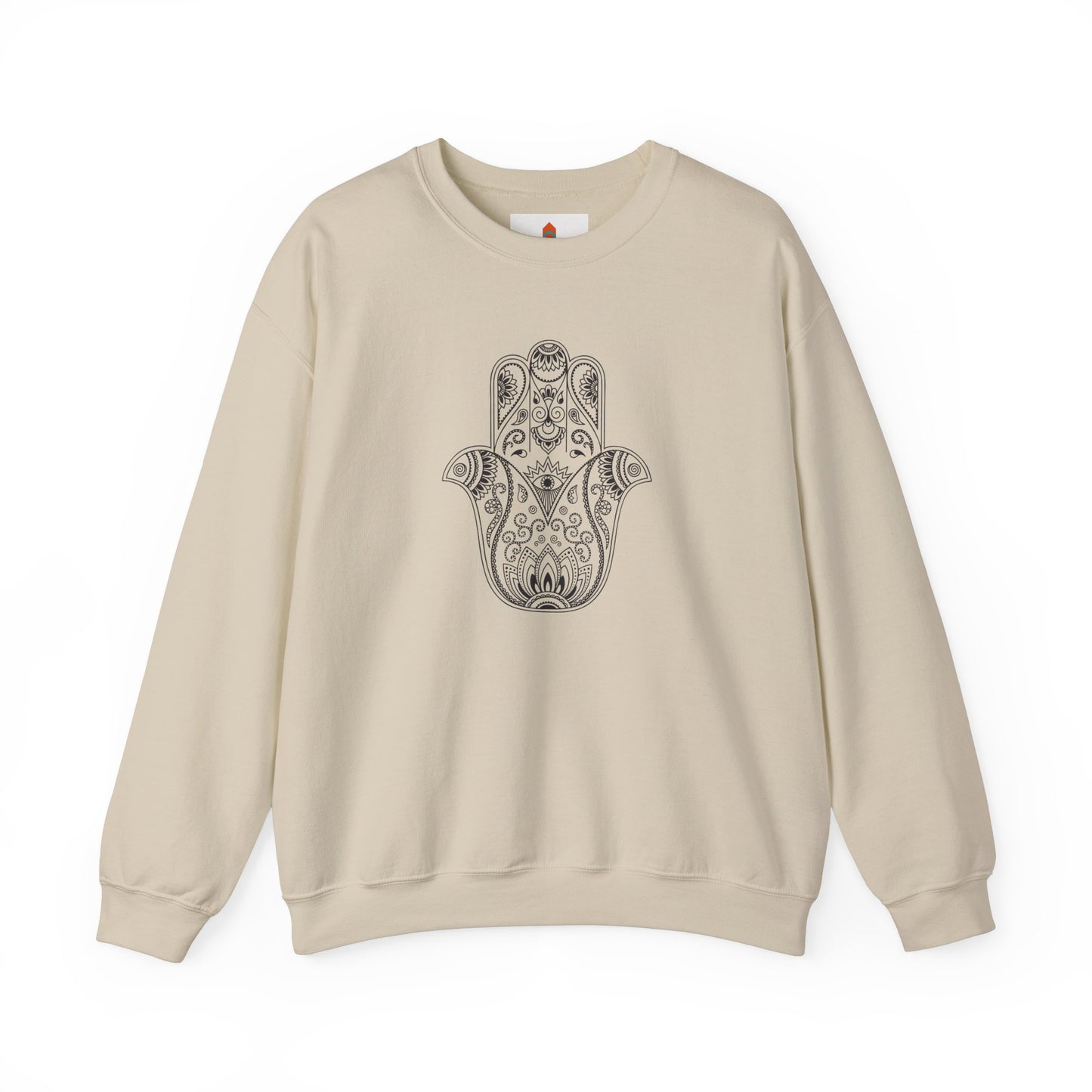 Lotus Flower Hamsa Hand Sweatshirt