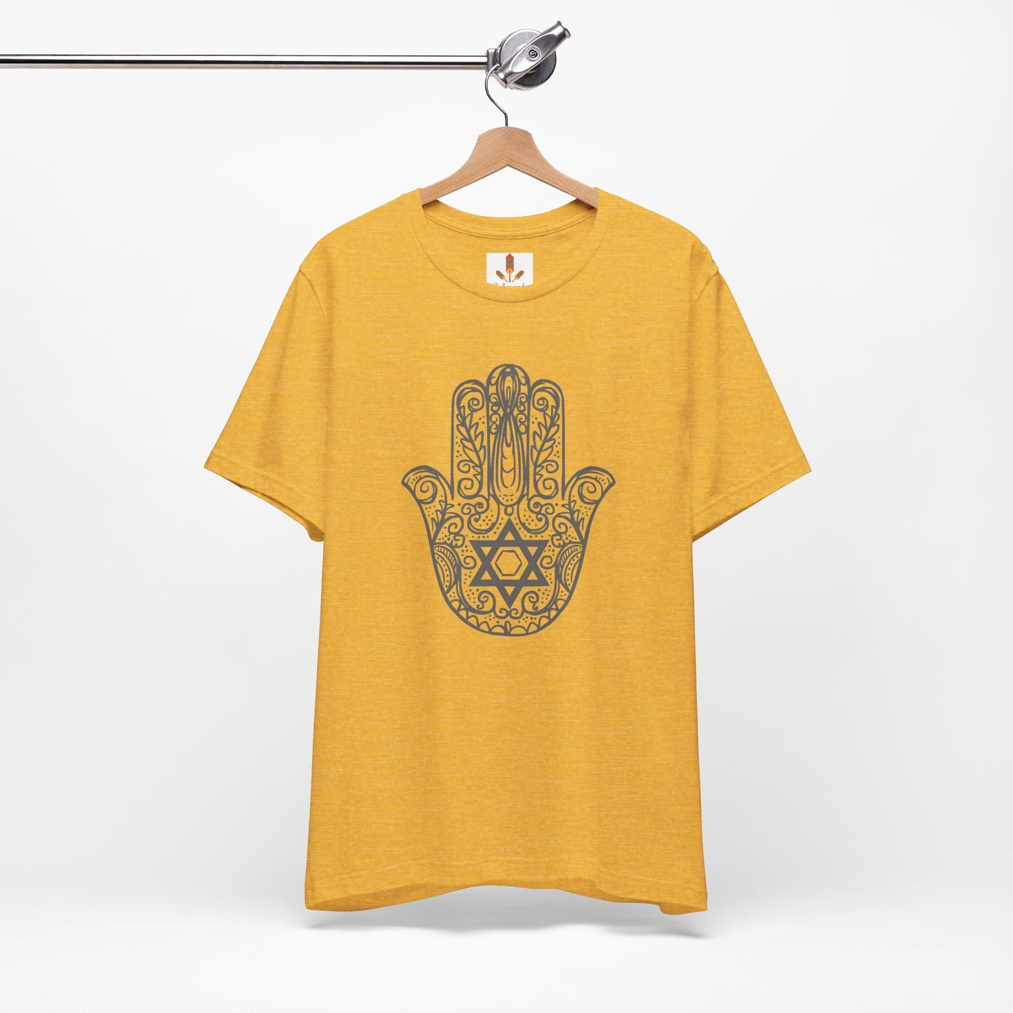 Intricate Hamsa Hand with Star of David T-shirt