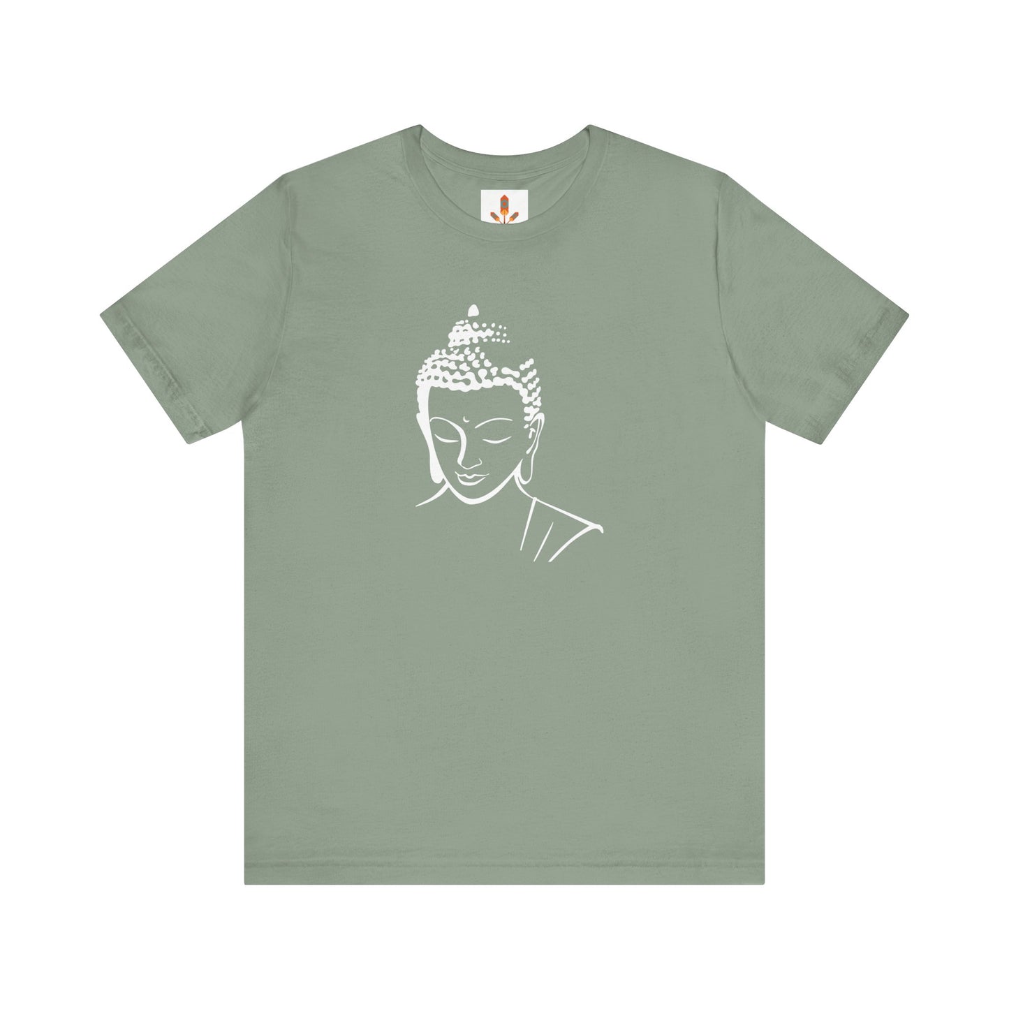 White Buddha Design T-shirt