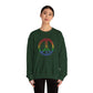 Drawing of Rainbow Peace Sign Sweatshirt