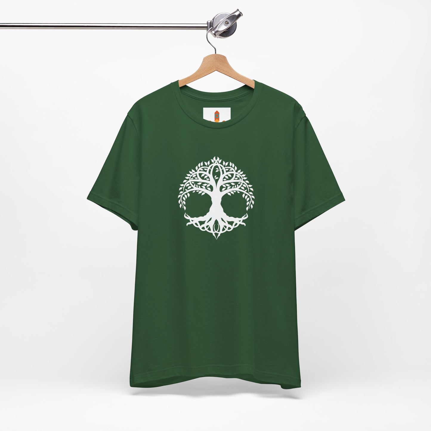 White Celtic Tree of Life Design T-shirt