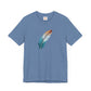 Blue and White Feather T-shirt