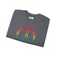 Drawing of Rainbow Peace Sign Sweatshirt