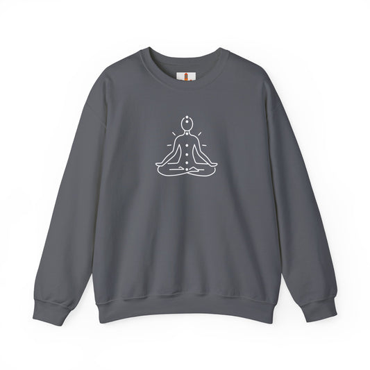 White Chakra Design Sweatshirt