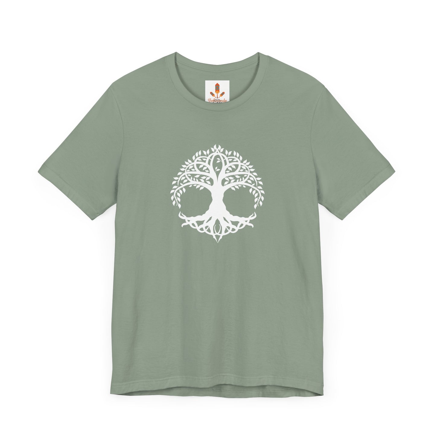 White Celtic Tree of Life Design T-shirt