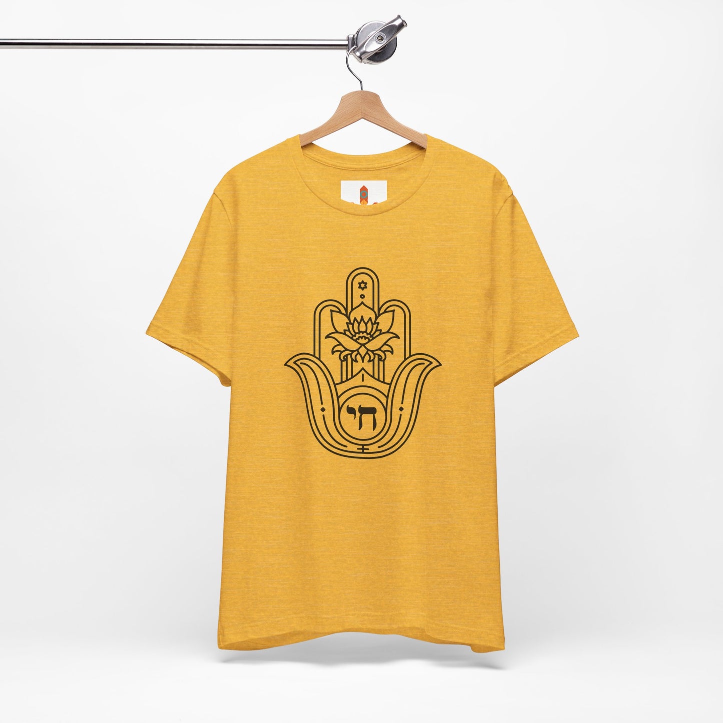 Hamsa Hand with Lotus Design T-shirt