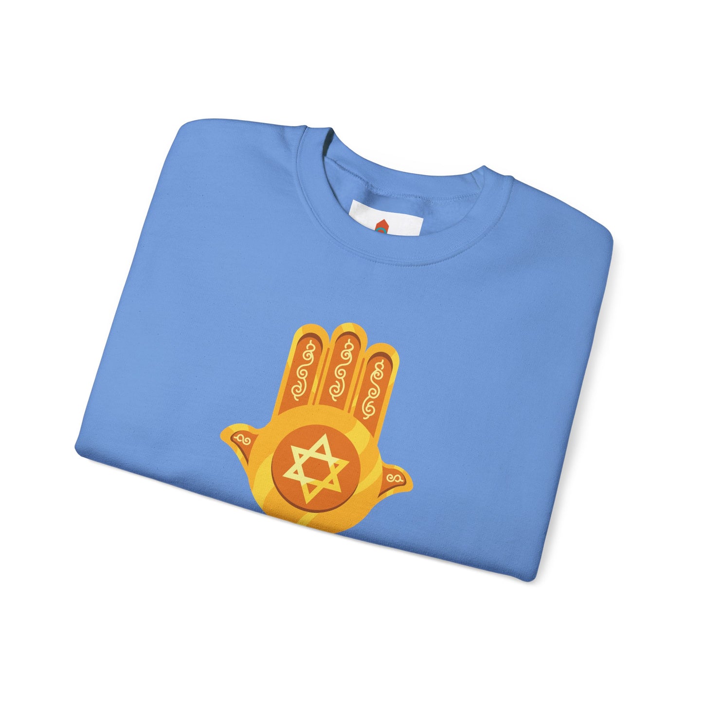 Golden Hamsa Hand with Star of David Sweatshirt