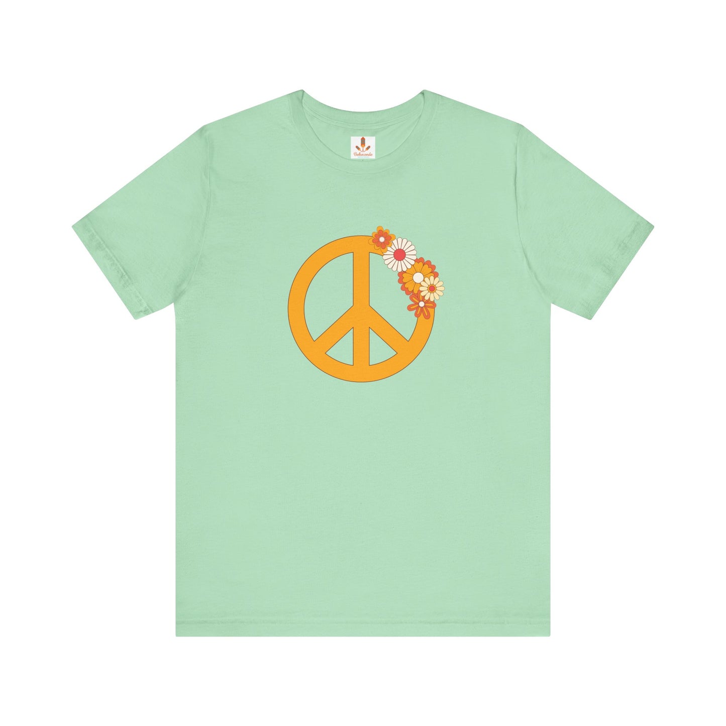 Peace Sign with Flowers T-shirt