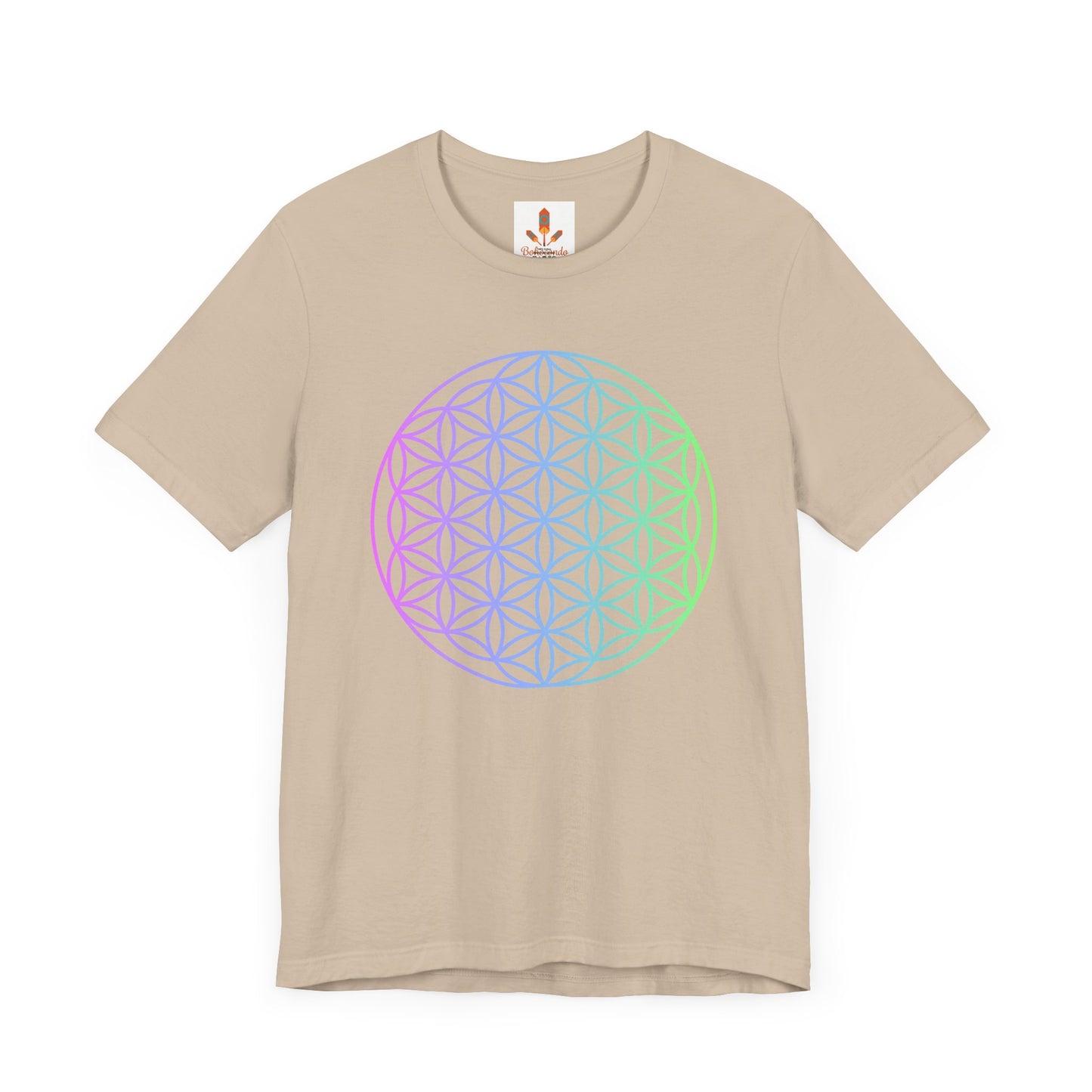 Blue and Green Flower of Life T-shirt