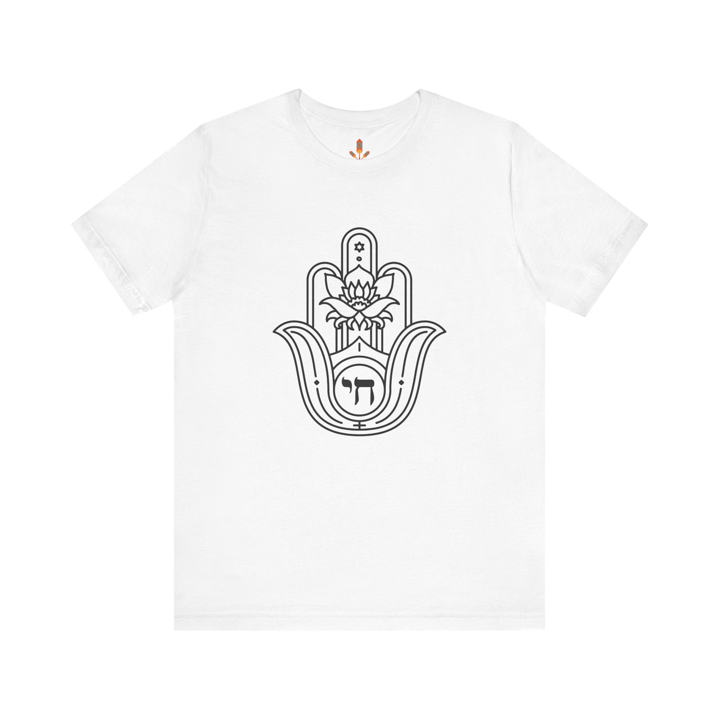 Hamsa Hand with Lotus Design T-shirt