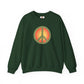 Retro Peace Sign Design Sweatshirt