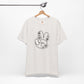 Black Peace Hand Sign with Flowers T-shirt