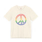 Drawing of Rainbow Peace Sign T-shirt
