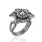 Filigree Lotus Flower Cocktail Ring