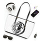 Moon and Sun Art Leather Shoulder Bag