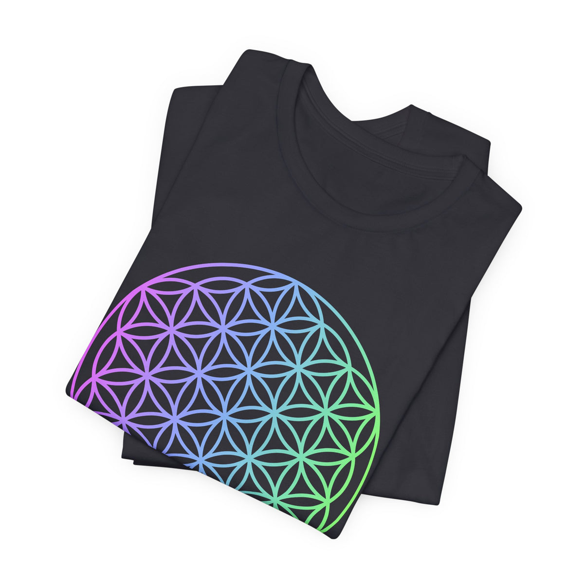 Blue and Green Flower of Life T-shirt (NEW)