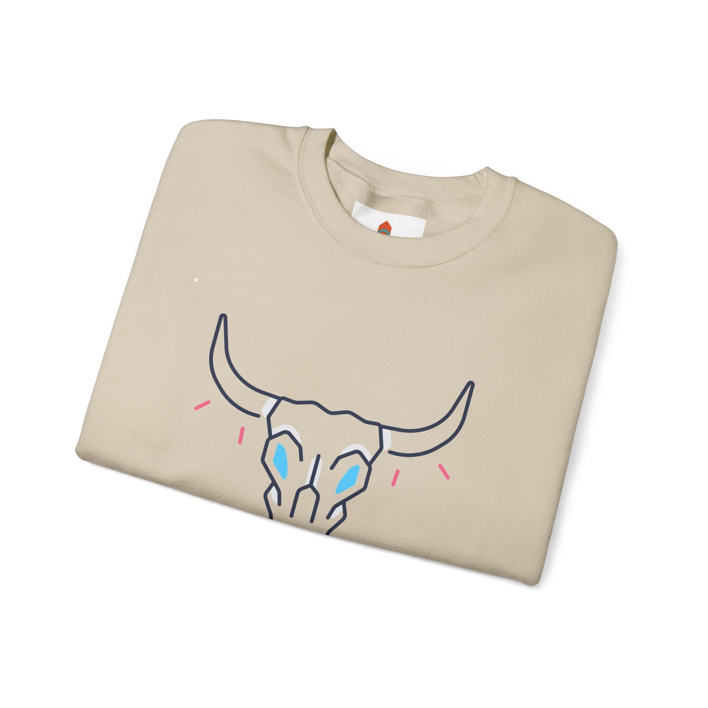 Buffalo Skull Drawing Sweatshirt