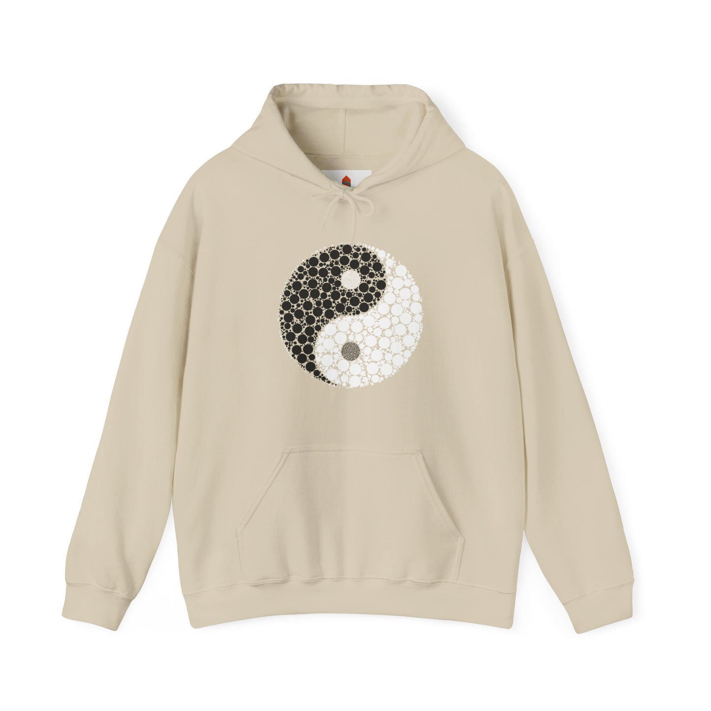 Yin Yang made with Dots Hoodie