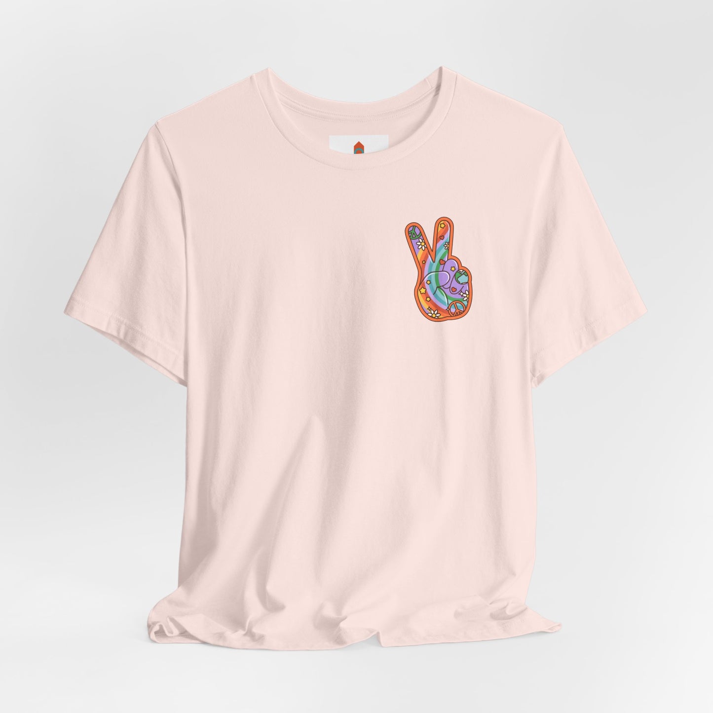 Hippie Peace Hand Sign T-shirt