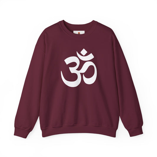 White Simple Om Art Sweatshirt