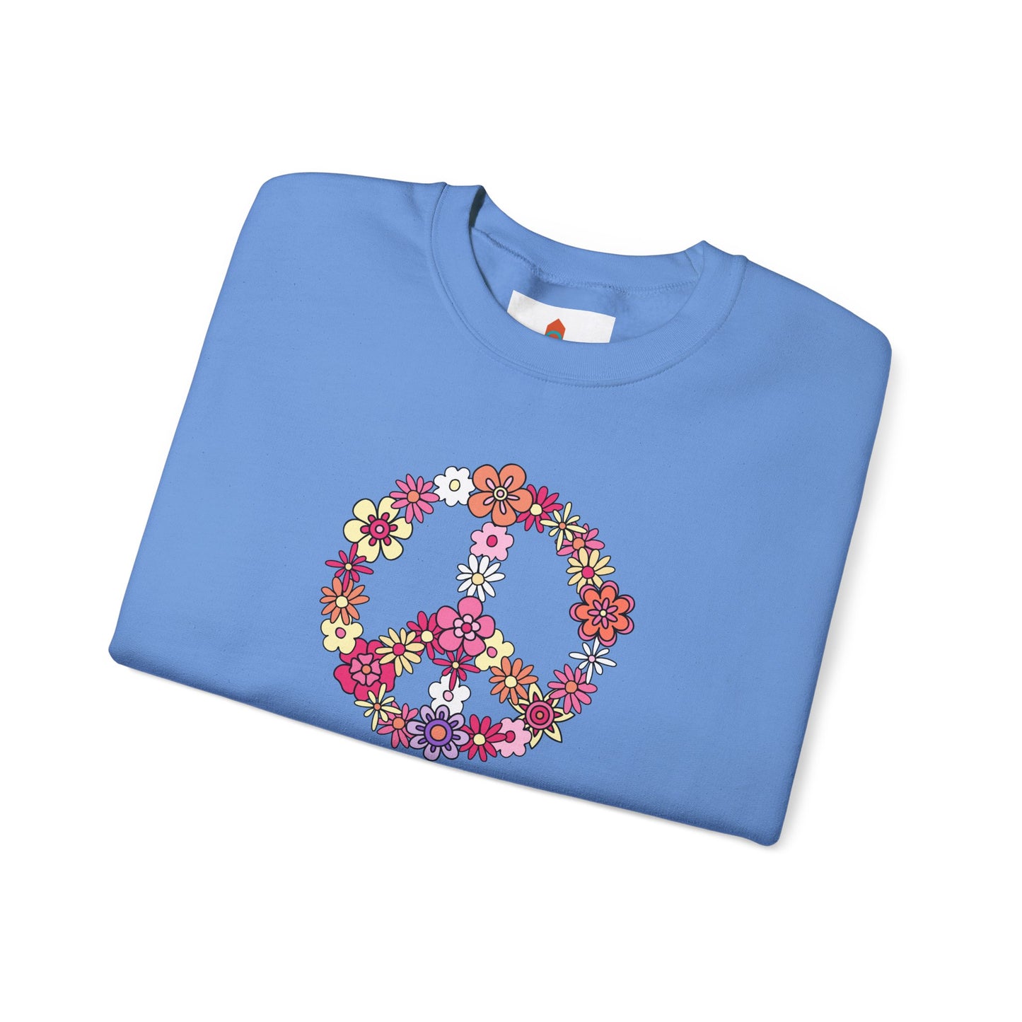 Peace Sign made from Flowers Sweatshirt