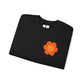 Peace Sign in Orange Flower Sweatshirt