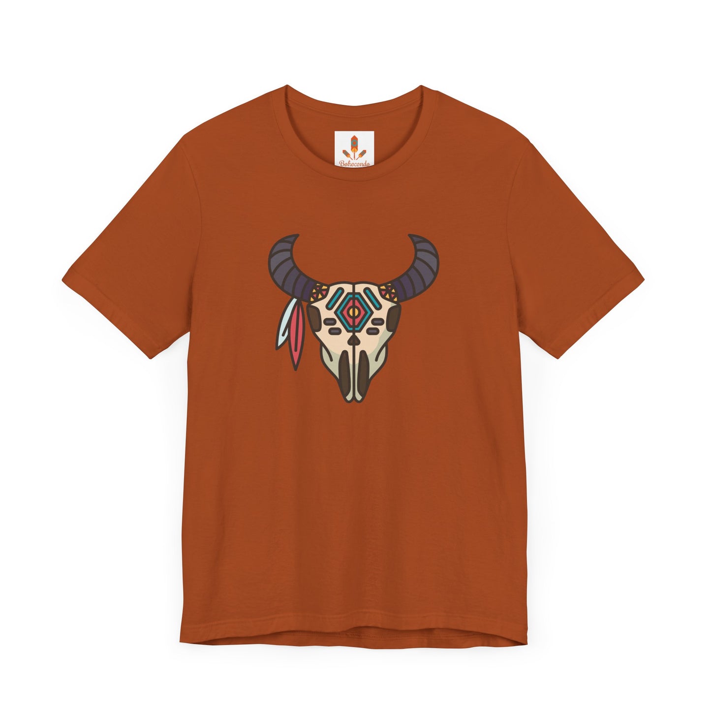 Buffalo Skull with Native Patterns T-shirt