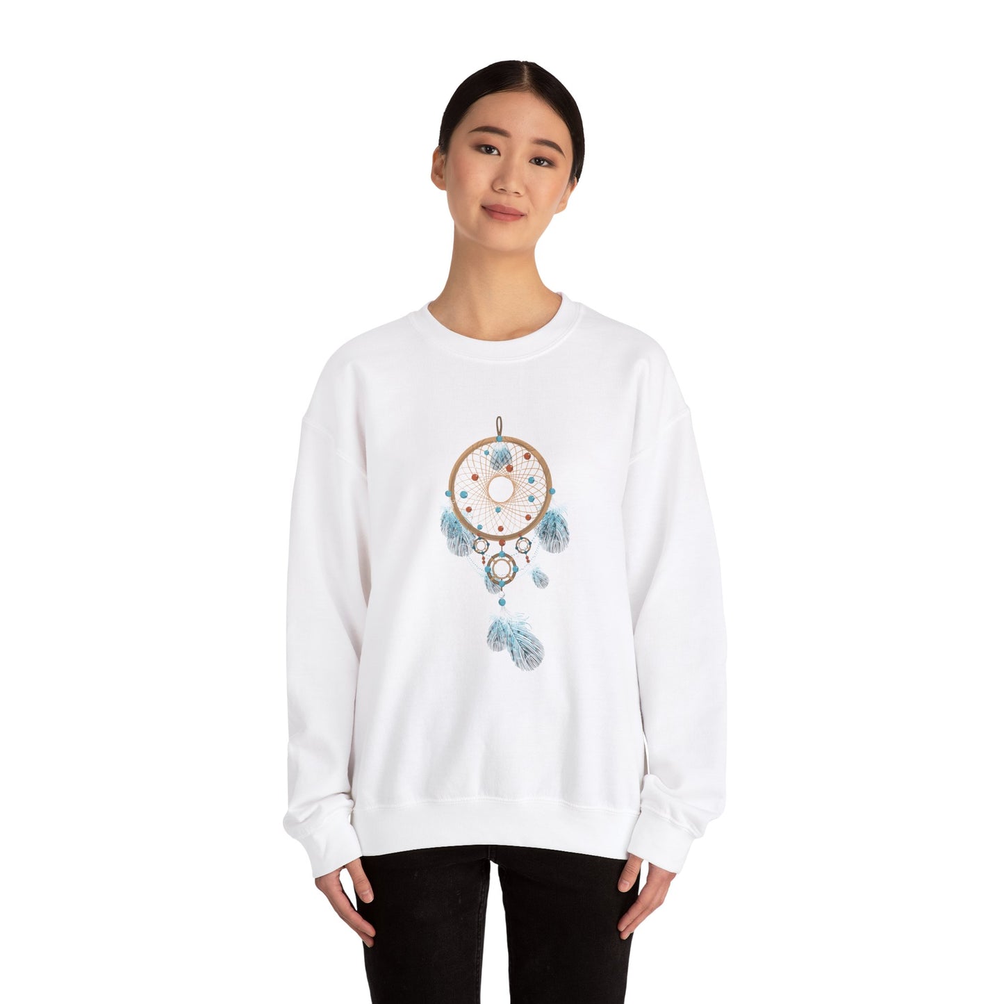 Turquoise and Brown Dream Catcher Sweatshirt