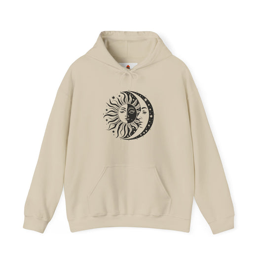 Moon and Sun Art Hoodie