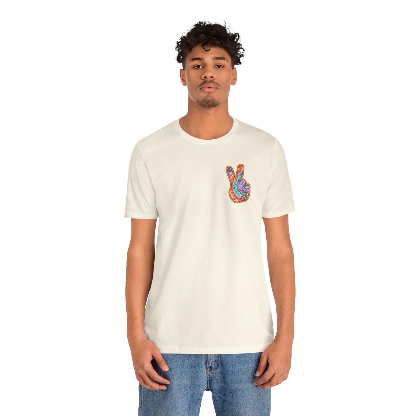 Hippie Peace Hand Sign T-shirt